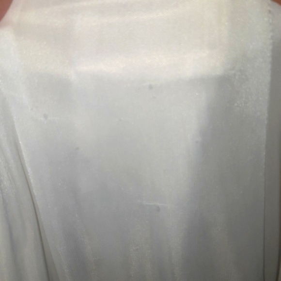 (M)🆕️⚘️Le Chateau⚘️ Striped Button Down Striped Dress👗 Ptp 15"× L39.5" - Picture 9 of 10